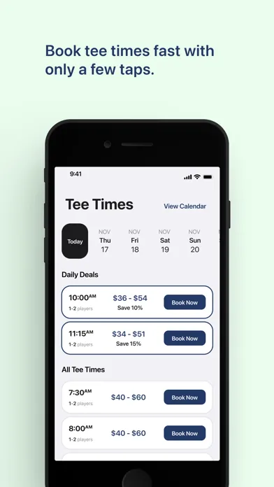 Screenshot di Diamond Woods Golf Tee Times