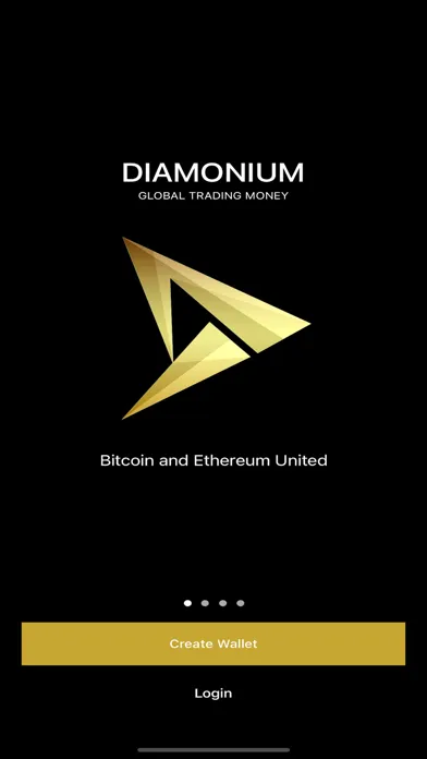 Capturas de tela do Diamonium Wallet