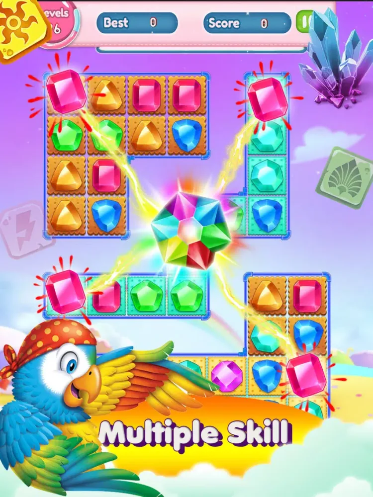 Diamonds classic - Jewels game iPad  Screenshots
