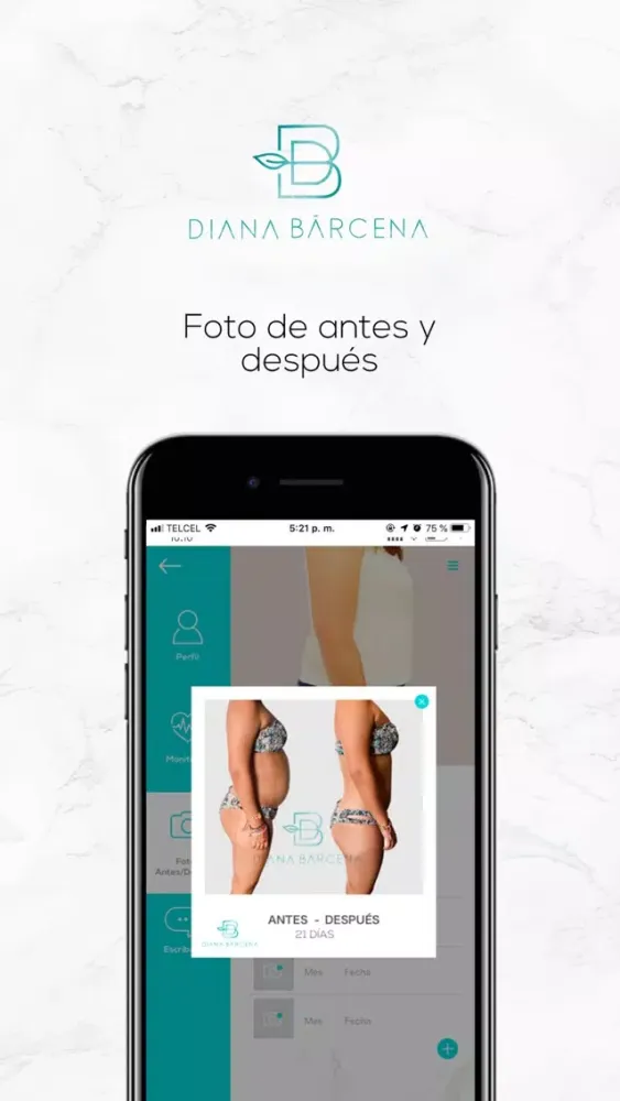 Captures d'écran de Diana Bárcena App
