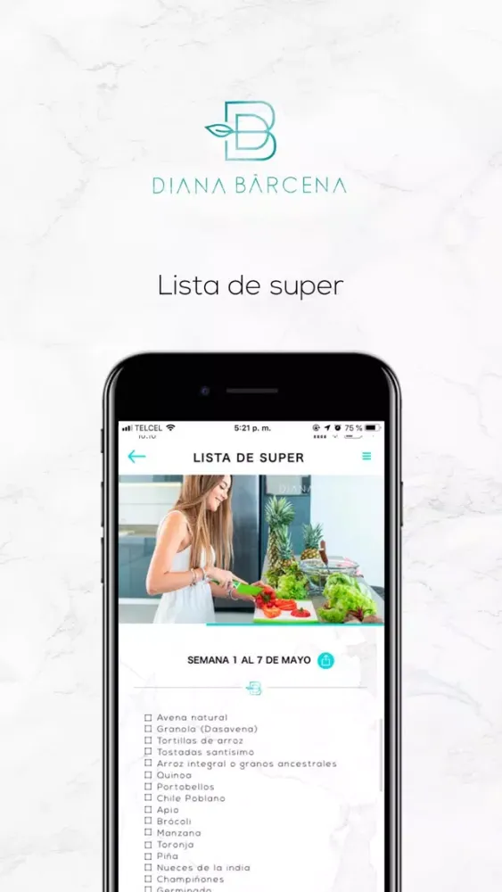 Captures d'écran de Diana Bárcena App
