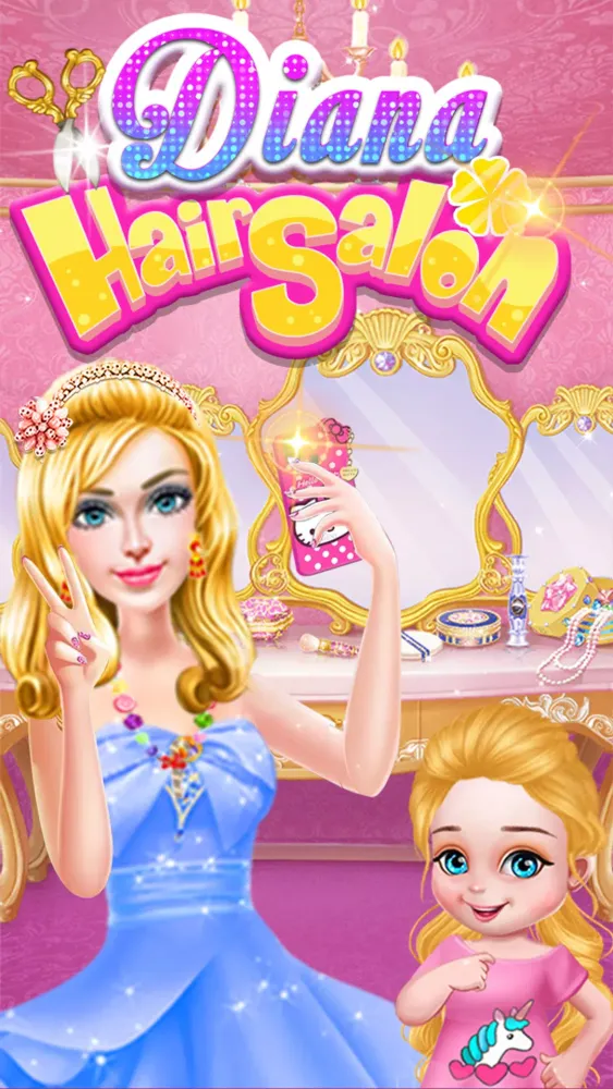 Diana's Hair Salon Game Screenshots