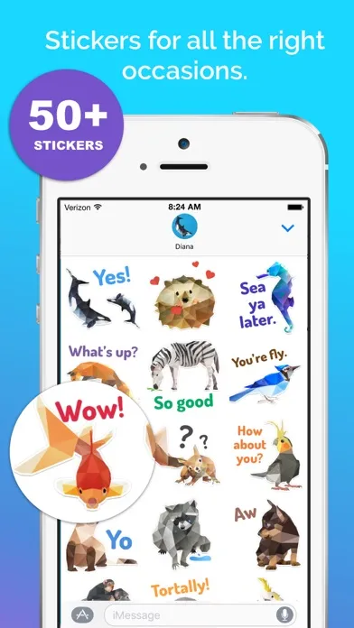 Diana's Animals Stickers स्क्रीनशॉट