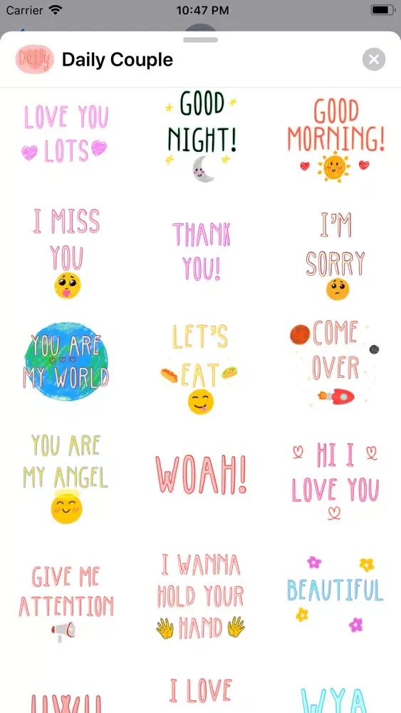 Daily Couple Stickers Screenshots