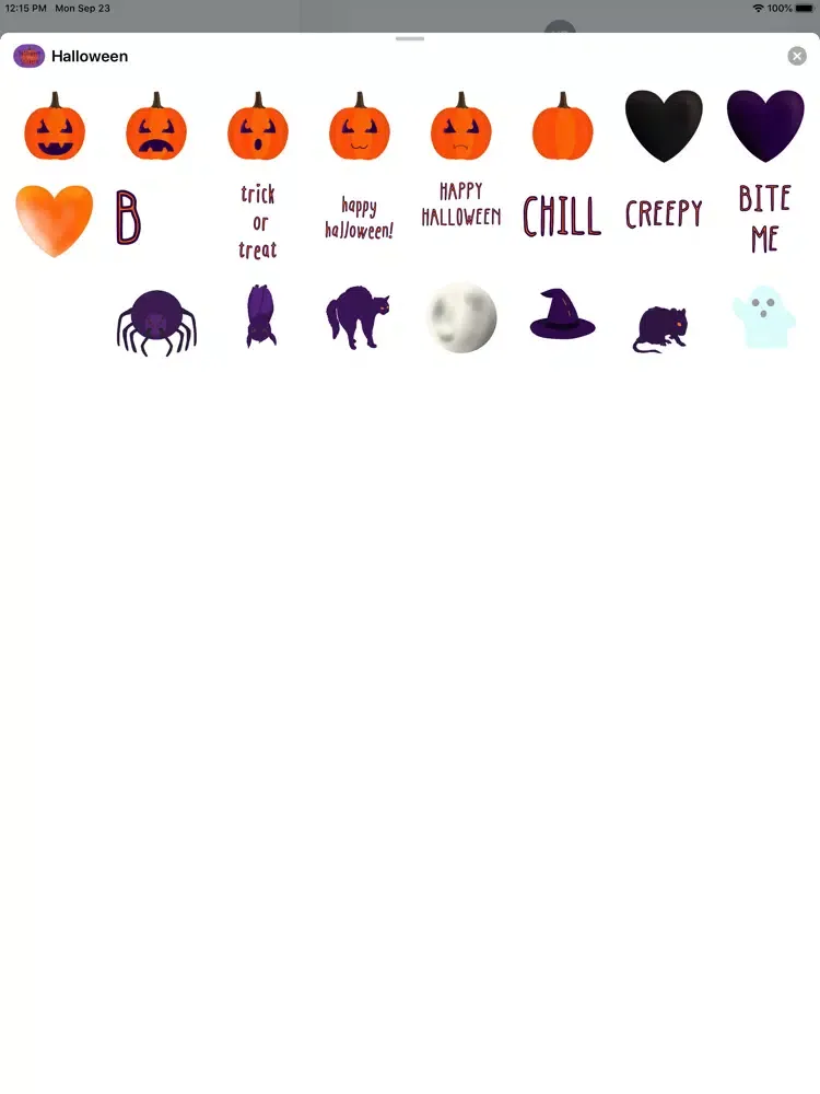 Screenshot di Halloween Messages iPad 