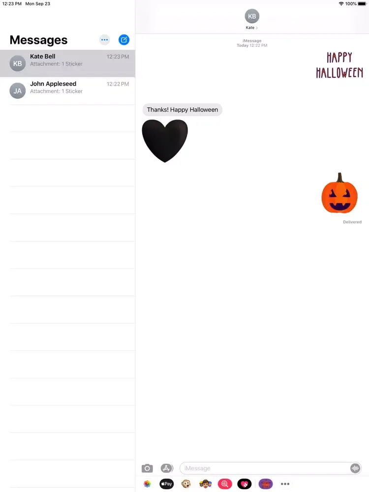 Screenshot di Halloween Messages iPad 