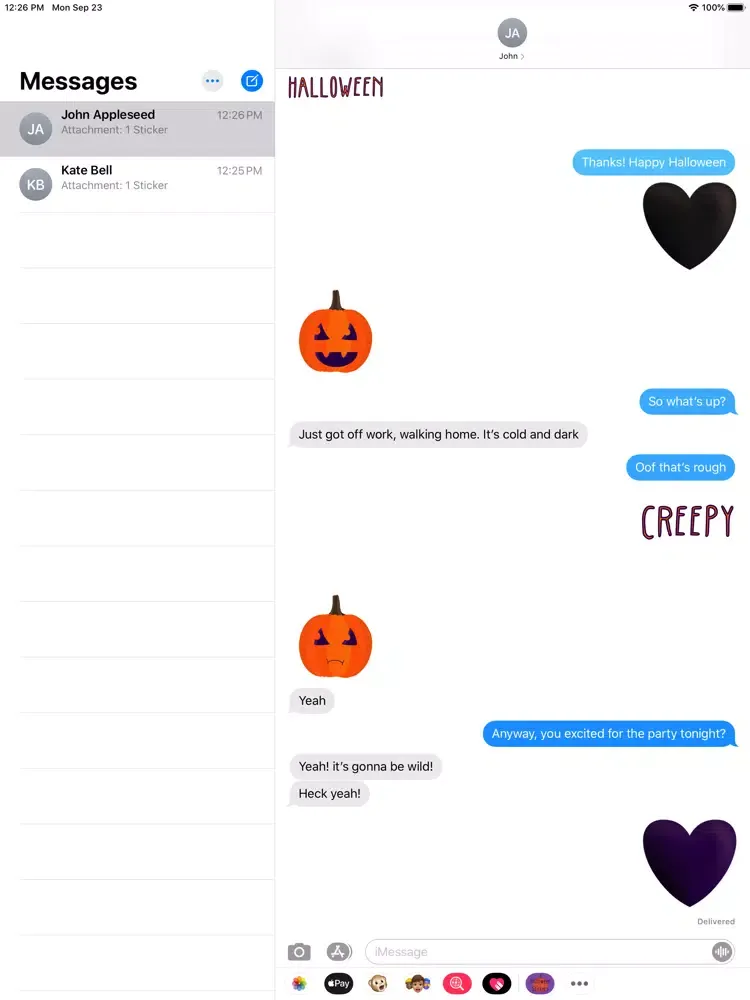 Screenshot di Halloween Messages iPad 