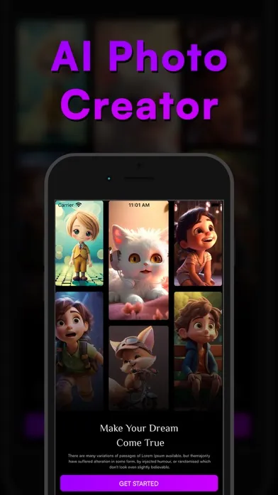 Tangkapan skrin AI Photo Creator