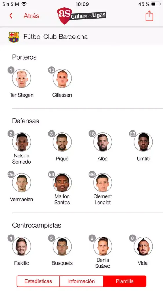 AS Guía de las Ligas سکرین شاٹس