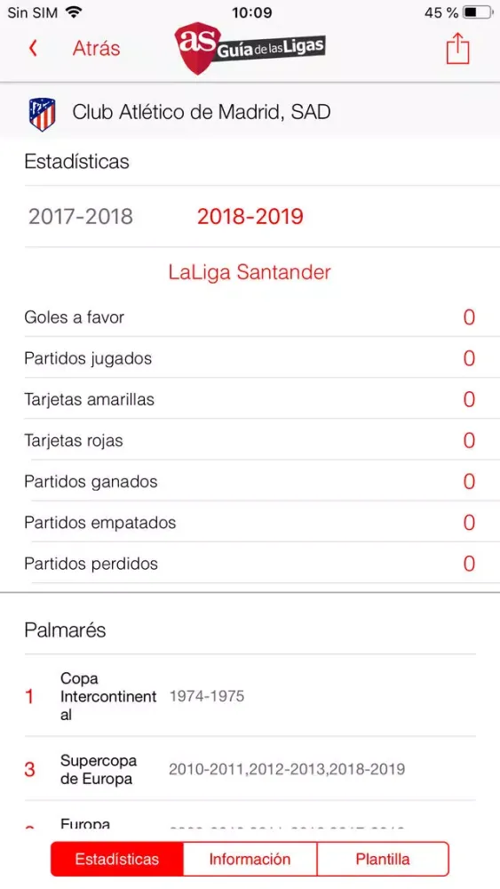 AS Guía de las Ligas سکرین شاٹس