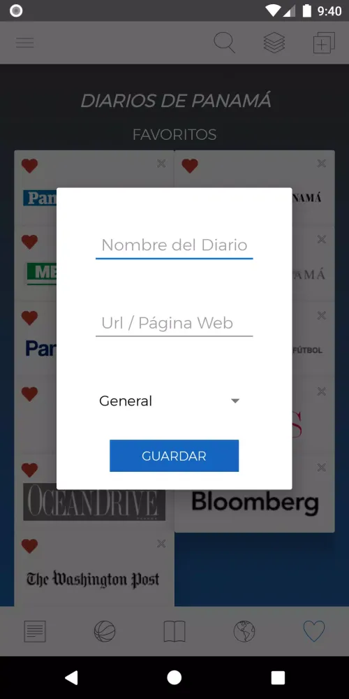 Tangkapan layar Diarios Panameños