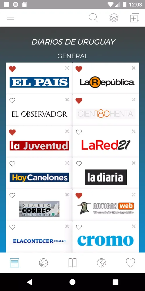 Diarios Uruguayos应用截图