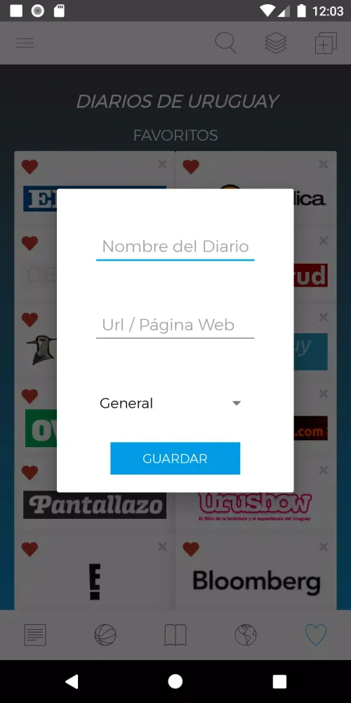 Diarios Uruguayos应用截图