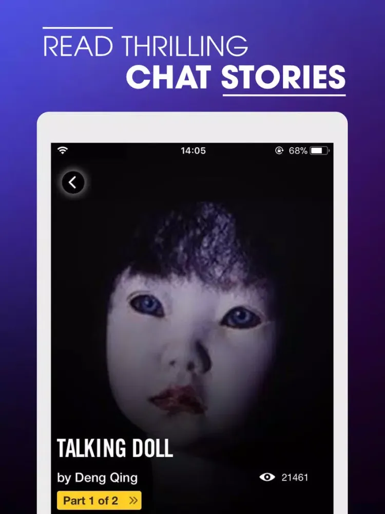 Chat Diary - Scary Stories iPad  Screenshots