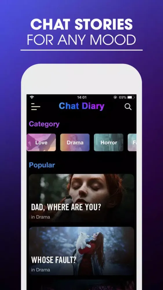Chat Diary - Scary Stories Screenshots