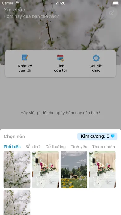 Ảnh chụp màn hình của My Diary