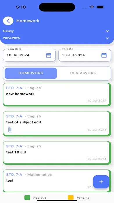 Tangkapan layar StudentMatrix Teachers App