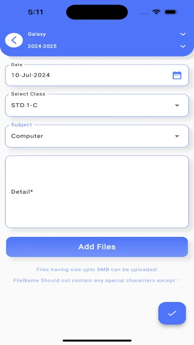 Tangkapan layar StudentMatrix Teachers App