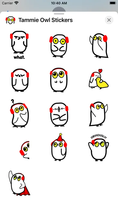 تصاویر Tammie Owl Stickers 1