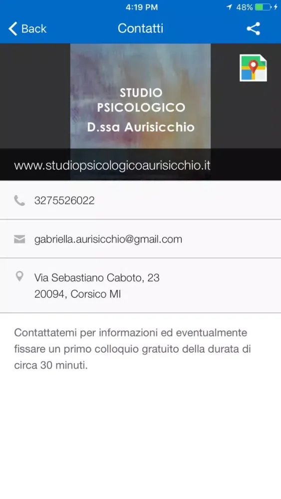 Studio Psicologico Aurisicchio स्क्रीनशॉट