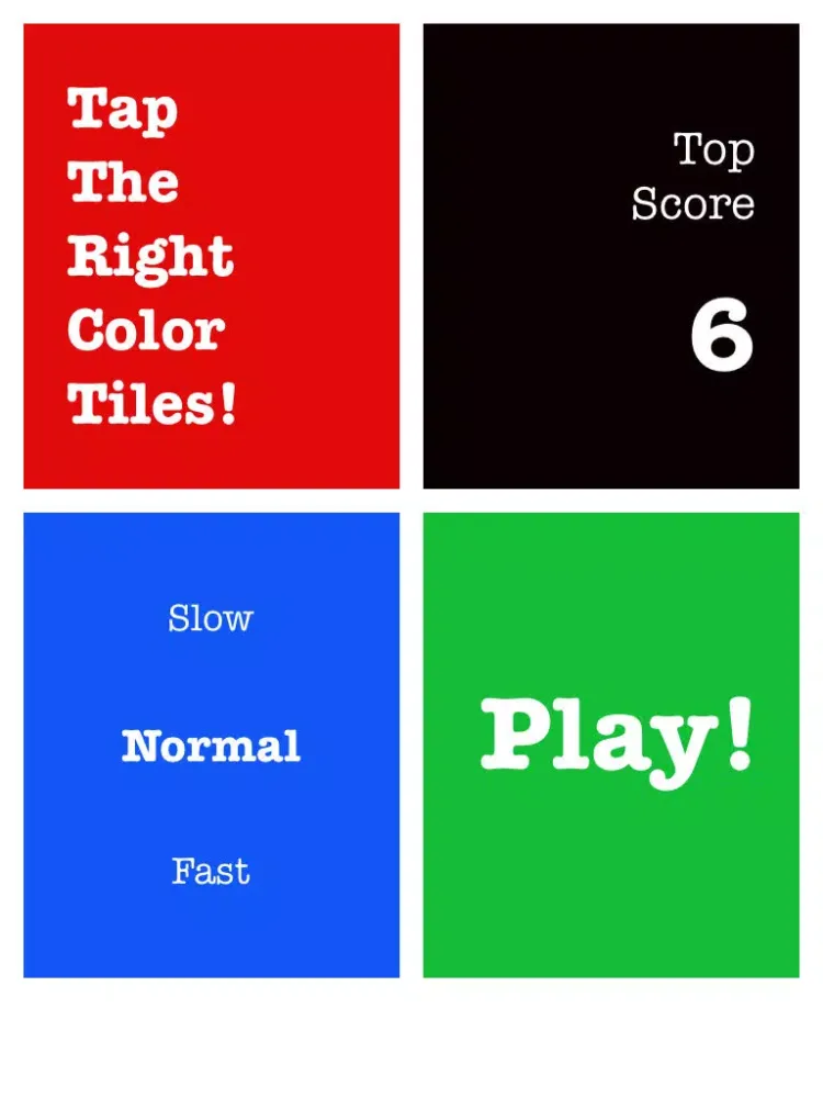 تصاویر Tap The Right Color Tiles! (TTRCT!) - A reflex & brain testing game. iPad 