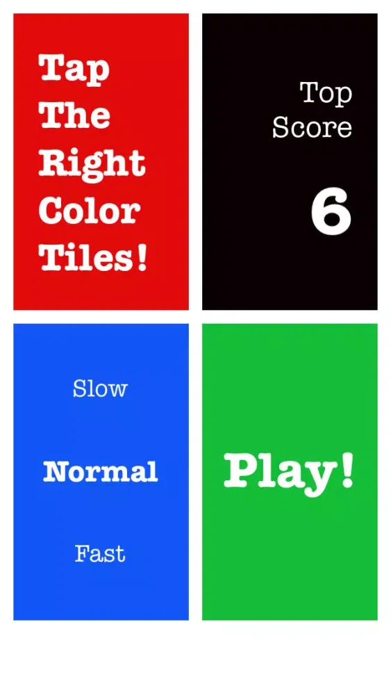 تصاویر Tap The Right Color Tiles! (TTRCT!) - A reflex & brain testing game.