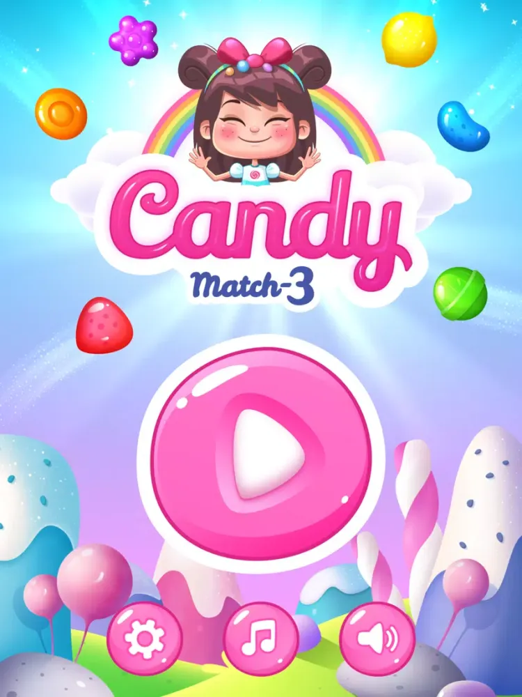 Скриншоты Pink Candy Match 3 iPad 
