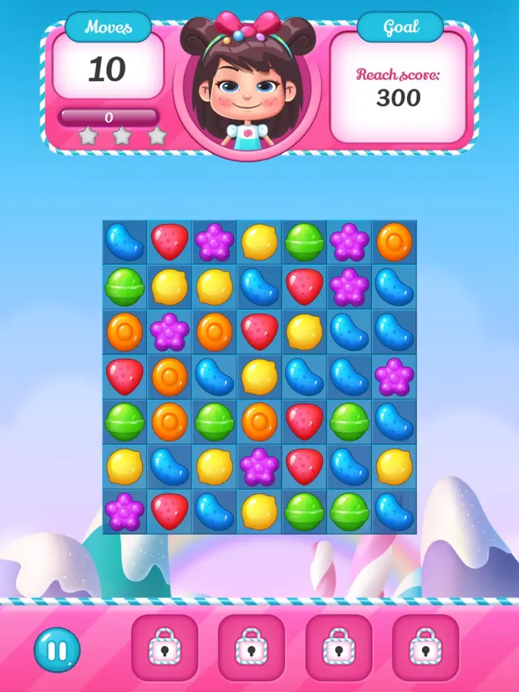 Скриншоты Pink Candy Match 3 iPad 