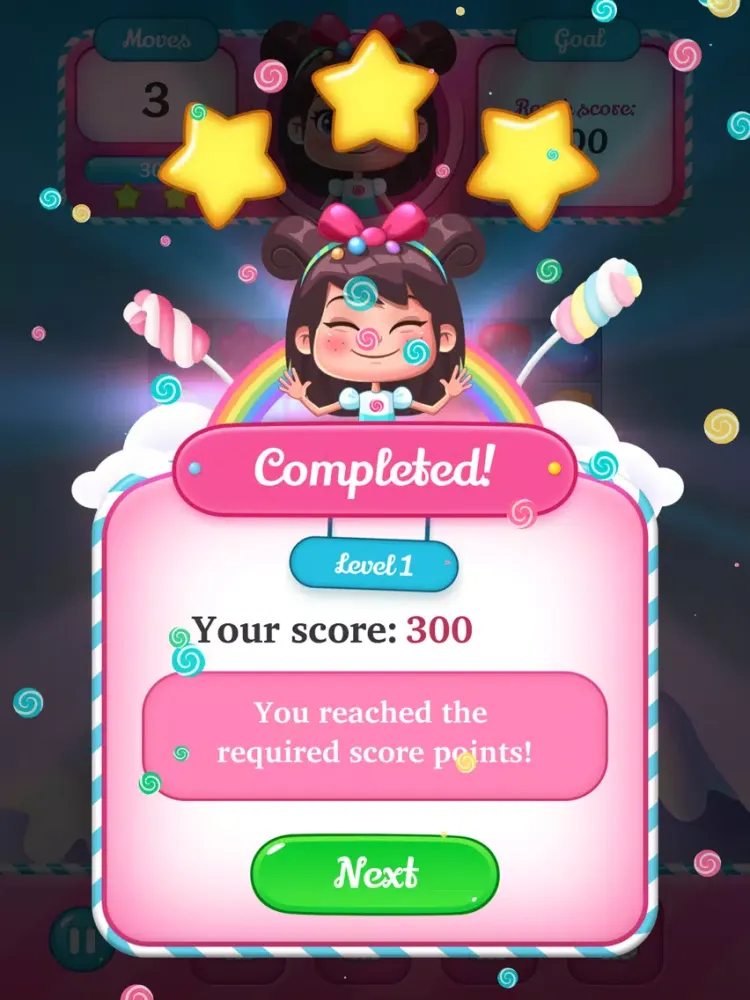 Скриншоты Pink Candy Match 3 iPad 