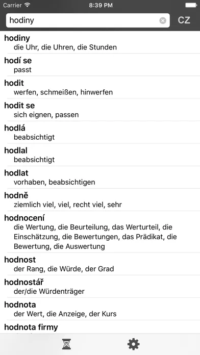 Czech-German offline dict. Ekran Görüntüleri