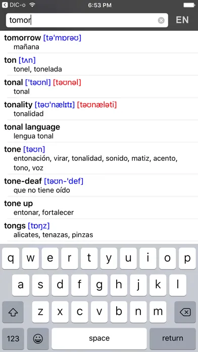 Spanish-English dict. - DIC-o应用截图