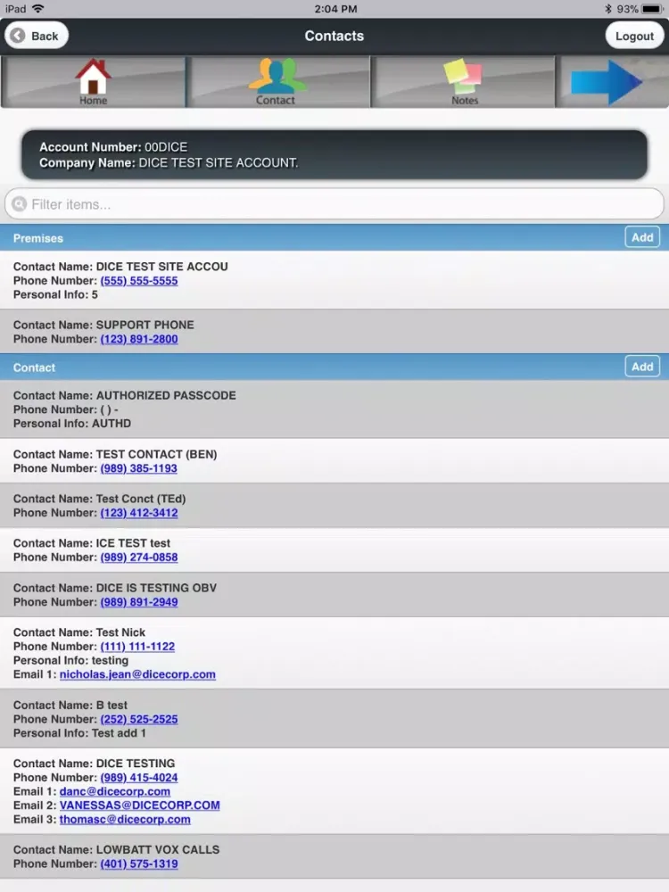 Ackerman Mobile Service iPad  سکرین شاٹس