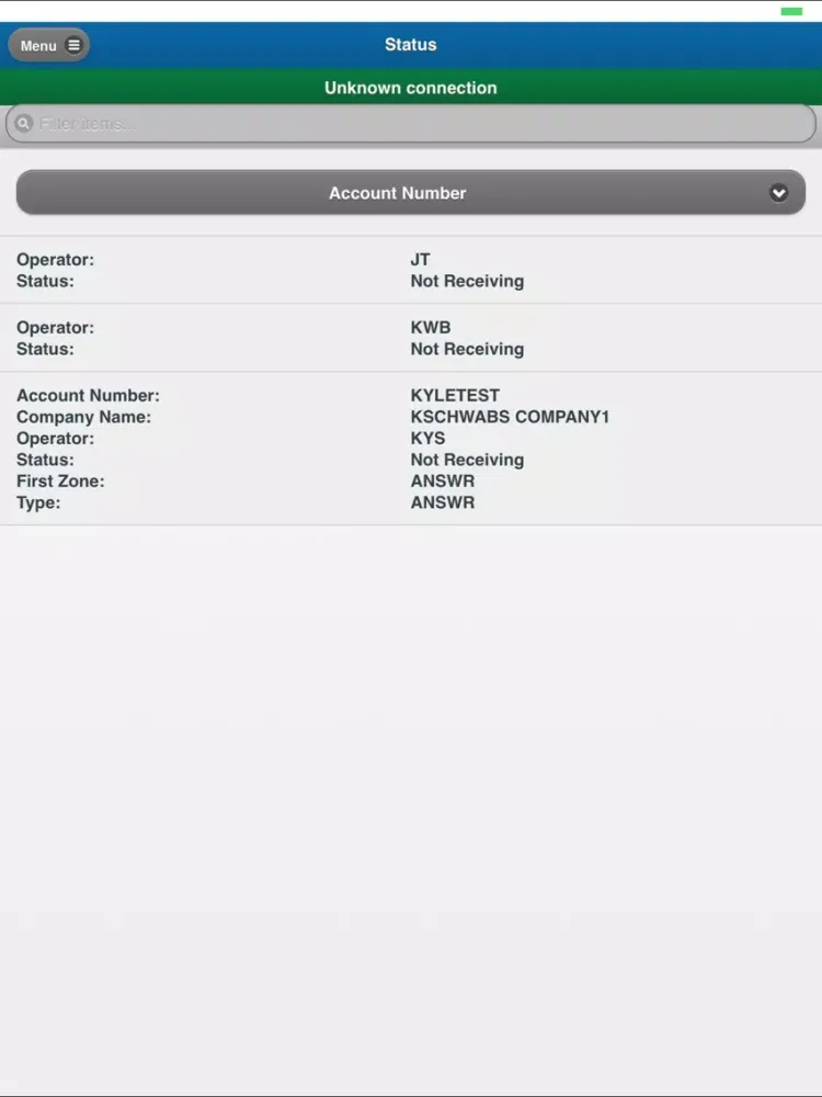 Tangkapan layar Supervisory LookIn iPad 