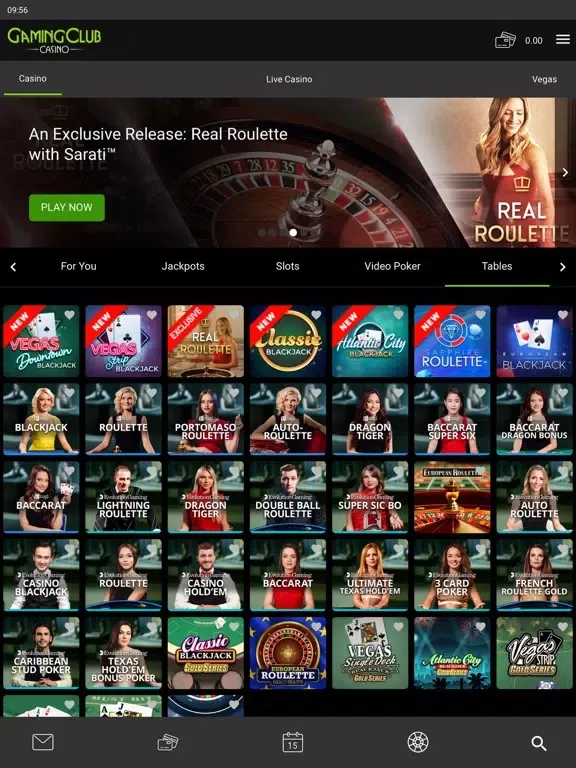 Gaming Club Online Casino iPad  স্ক্রিনশট