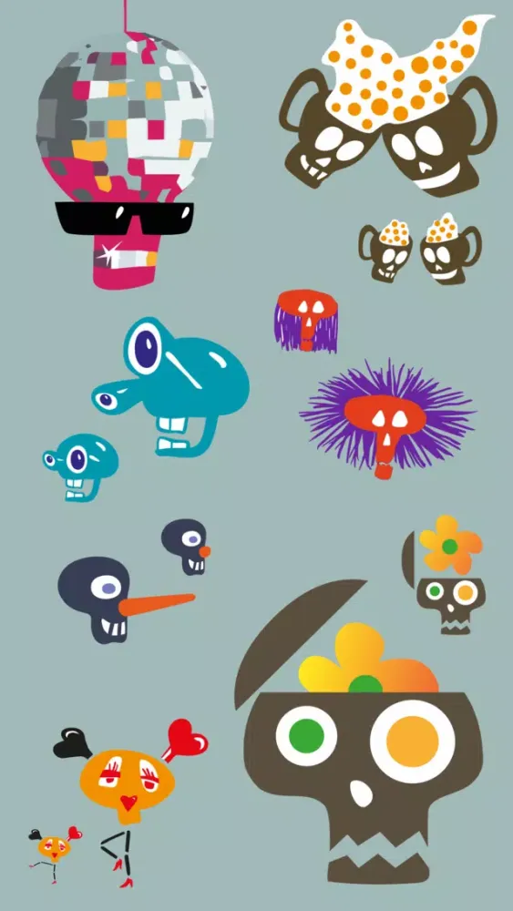 Capturas de tela do Skullz animated