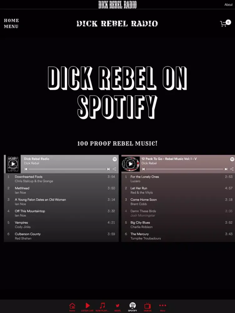 Dick Rebel Radio iPad  سکرین شاٹس