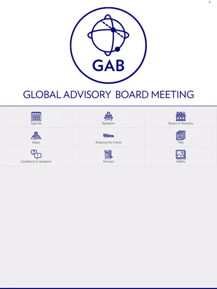 GAB MEETING iPad  स्क्रीनशॉट