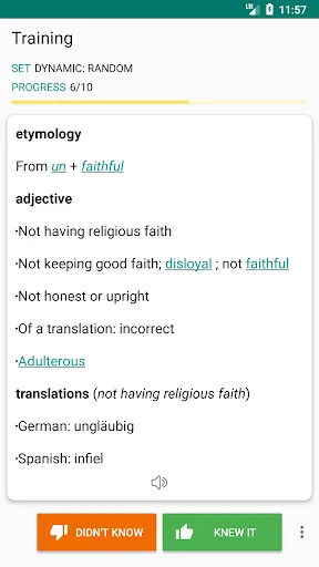 English dictionary - offline Screenshots