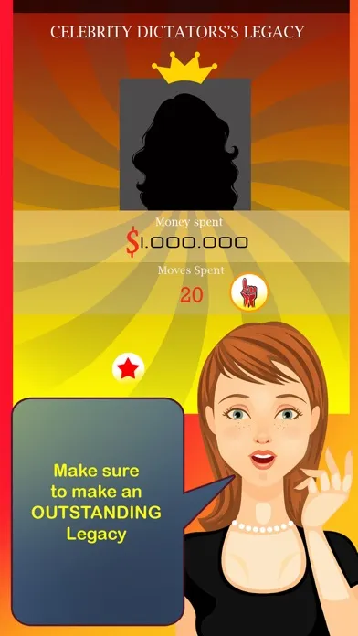 Ảnh chụp màn hình của Celebrity Dictator Story - a hollywood movie star word quiz & high school teen girl game