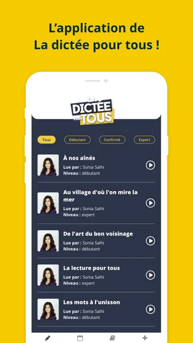 Ảnh chụp màn hình của La dictée pour tous