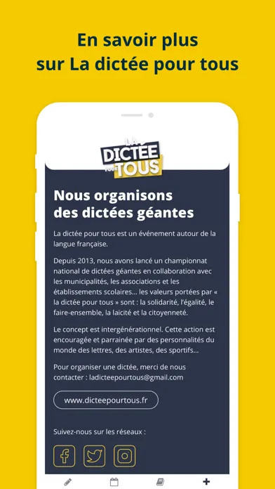 Ảnh chụp màn hình của La dictée pour tous