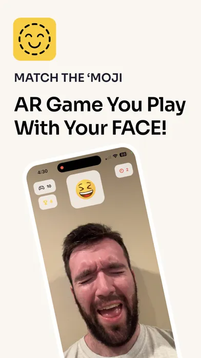 Ảnh chụp màn hình của Match the 'Moji - AR Face Game