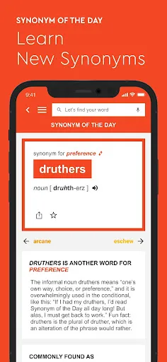 Captures d'écran de Dictionary.com: English Words