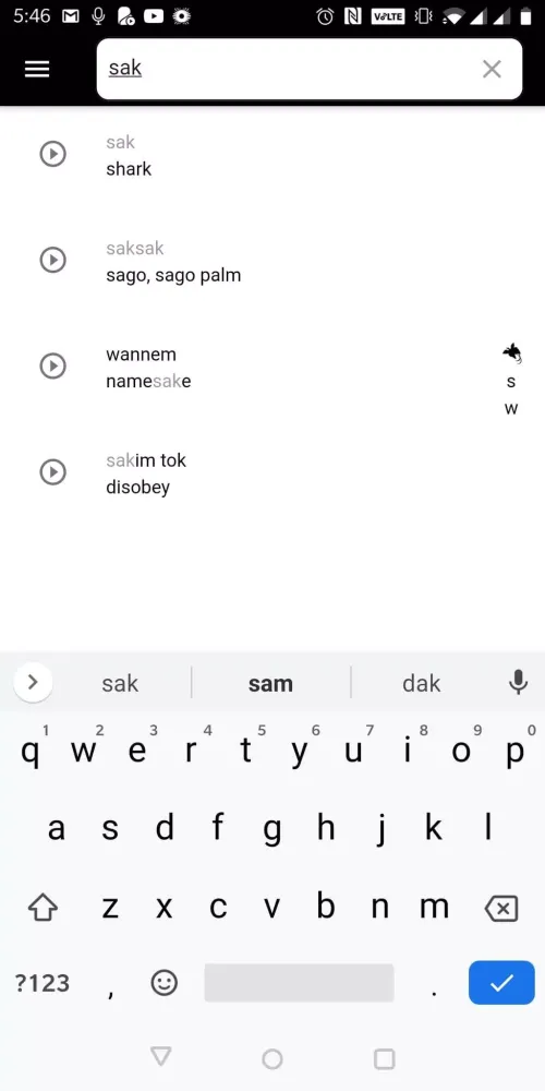 Tok Pisin Audio Dictionary应用截图