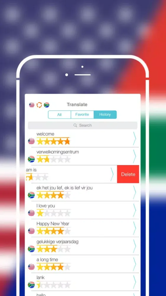 Ảnh chụp màn hình của Offline Afrikaans to English Language Dictionary