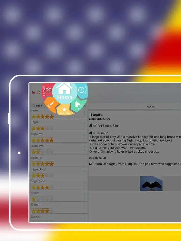 Offline Catalan to English Language Dictionary iPad  स्क्रीनशॉट