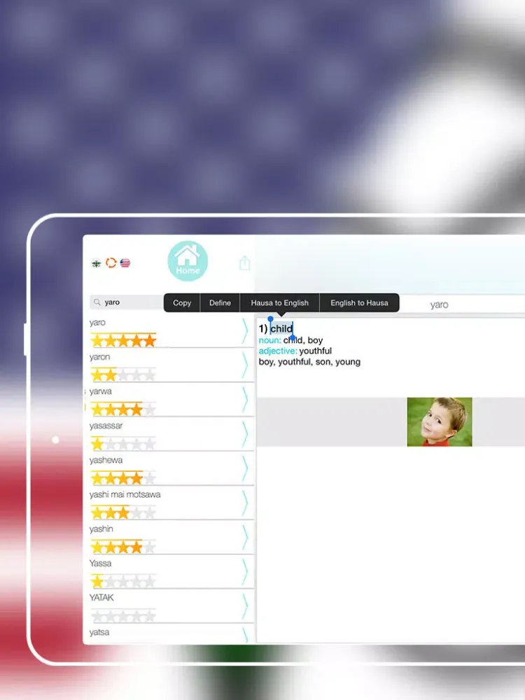 Offline Hausa to English Language Dictionary iPad  স্ক্রিনশট