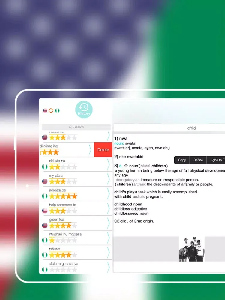 ภาพหน้าจอของ Offline Igbo to English Language Dictionary iPad 