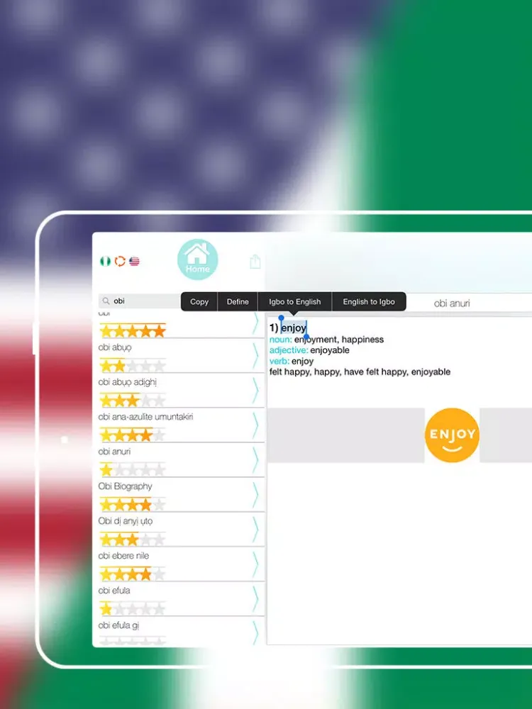 ภาพหน้าจอของ Offline Igbo to English Language Dictionary iPad 