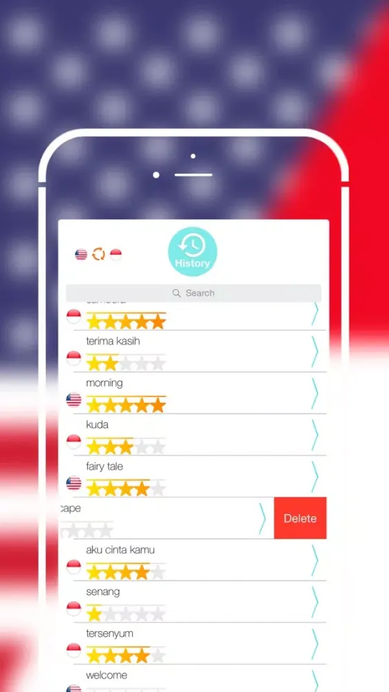 Capturas de pantalla de Offline Indonesian to English Language Dictionary, Translator - bahasa indonesia inggris kamus, terjemahan terbaik bagi penerjemah